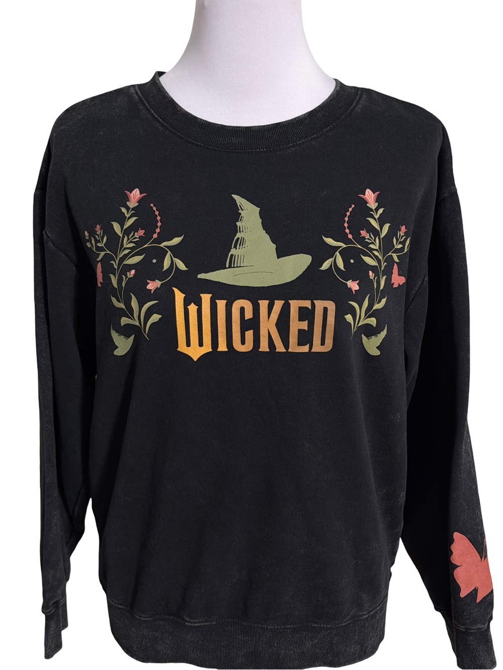 Wicked Graphic Black Pullover Sweatshirt